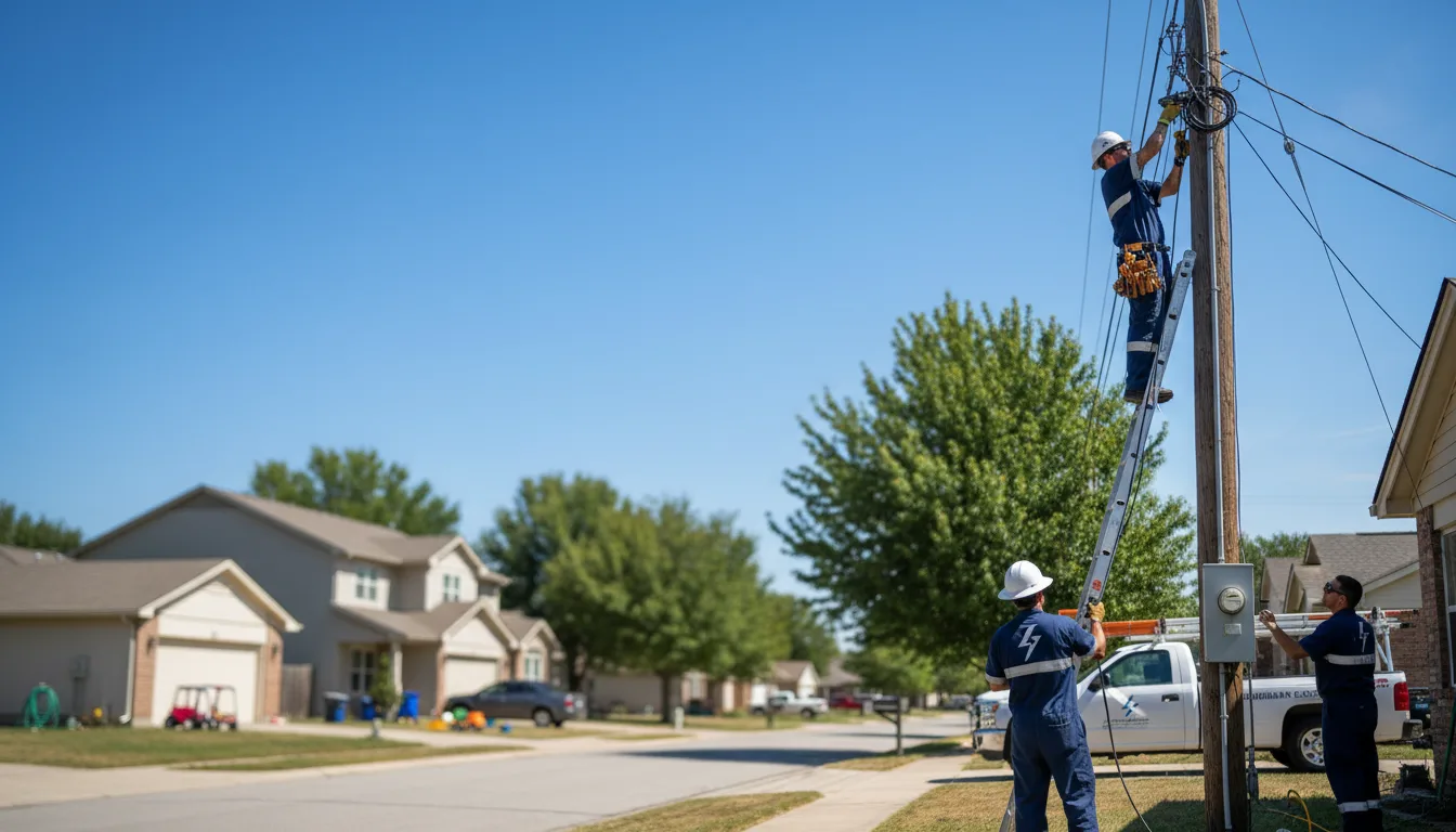 Residential electrician providing installation services in Hugo, CO